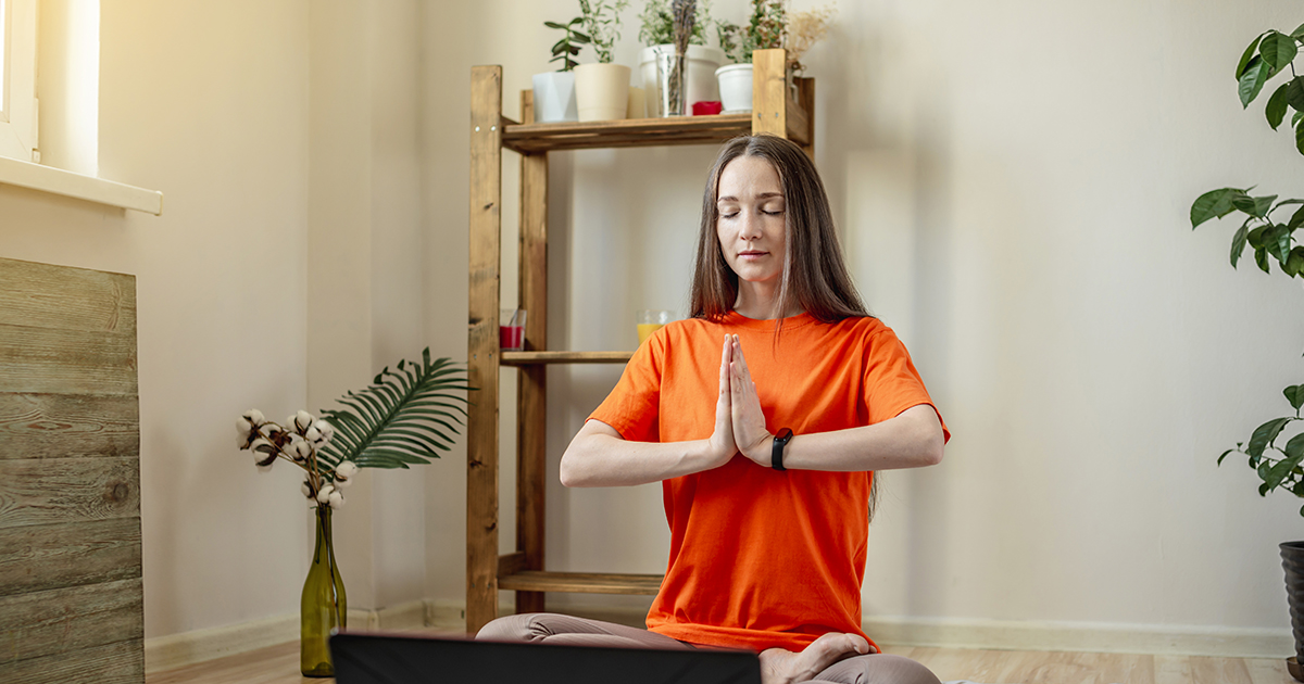 Cvičenie v domácnosti. Meditácia proti stresu