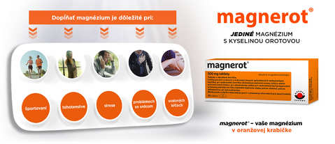 Magnerot - magnézium v tabletách, horčík ,pre tehotné, daávkovanie, pms, pre mužov, srdce, stres, tlak