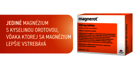 Magnerot - magnézium s kyselinou orotovou. Voľnopredajný liek s horčíkom a kyselinou orotovou