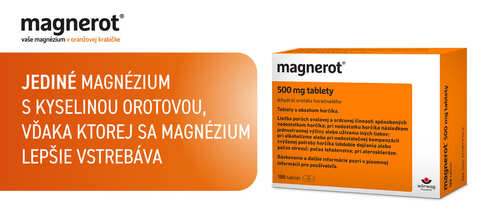 Magnerot - magnézium s kyselinou orotovou. Voľnopredajný liek s horčíkom a kyselinou orotovou